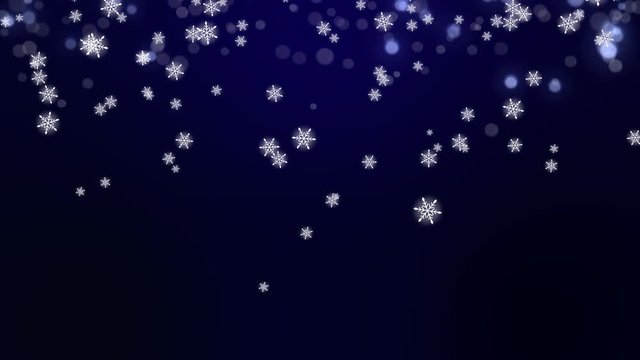 クリスマス、雪、降る、キラキラ、パーティクル 、背景、イメージ、青