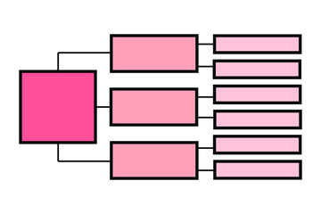 pink infographic vector. Scheme isolated