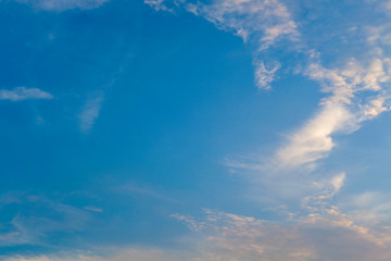 blue sky with white cloud