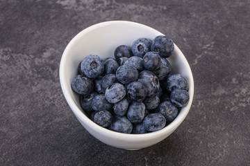 Sweet fresh juicy blueberries heap
