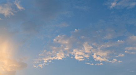 blue sky with white cloud