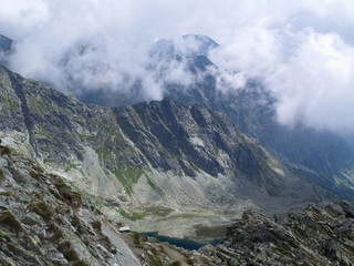 Mountain landscape in the tatras. Koprovsky Stit.  Slovakia. Tatra National Park