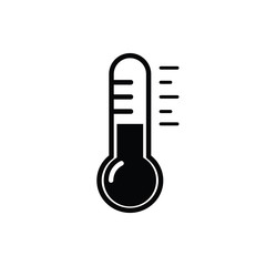 thermometer flat icon vector logo design trendy