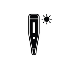 thermometer flat icon vector logo design trendy