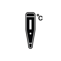 thermometer flat icon vector logo design trendy