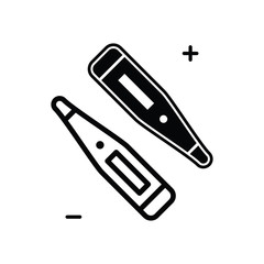 thermometer flat icon vector logo design trendy