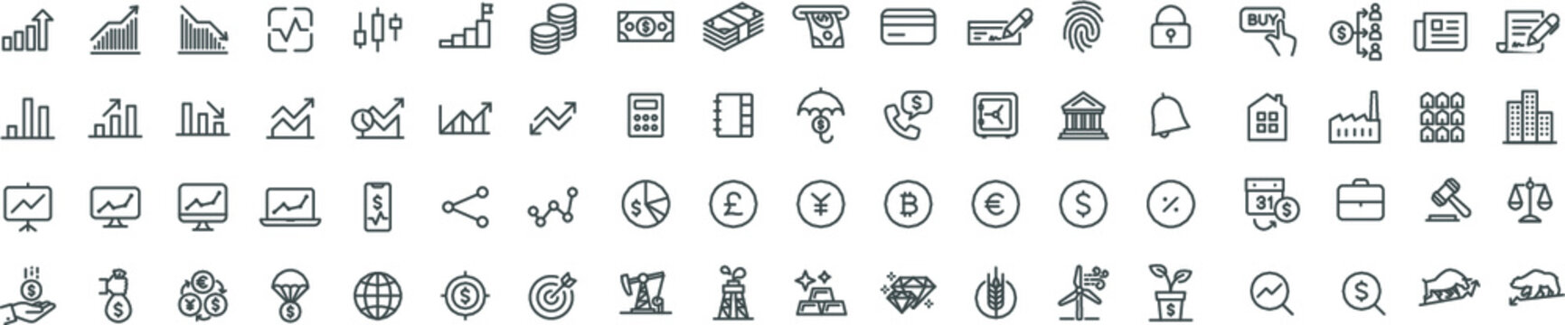 Stock Market & Trading Icons 