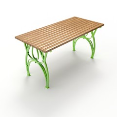 3d image of a forged table Flora 1