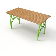 3d image of a forged table Flora 4