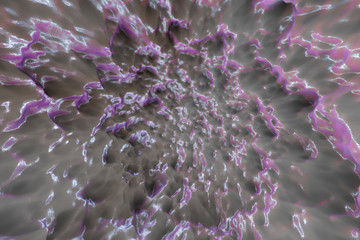 Organic abstract scientific texture and background, 3D illustration