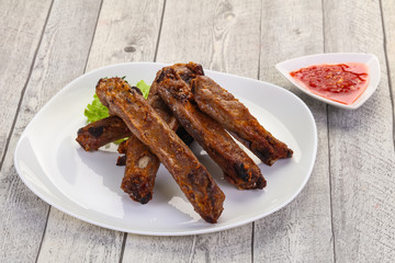 Roasted pork ribs