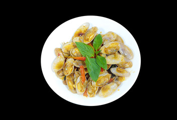 Stir Fried Clams with Roasted Chili Paste