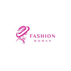 Fashion logo design. Awesome a fashion silhoutte. A fashion logotype.