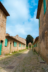 street in the old town of Ile de Île Sainte-Marguerite
