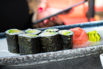 Avocado suchi in Austria