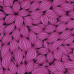 Full seamless floral pattern sugar pink illustration. Halftone flower leaf design for fabric print. Suitable for fashion use.