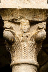 detail of an ancient Roman column