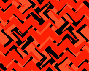 Full seamless zigzag shapes pattern vector for decoration. Vintage texture design for textile fabric print and wallpaper. For fashion and home design.