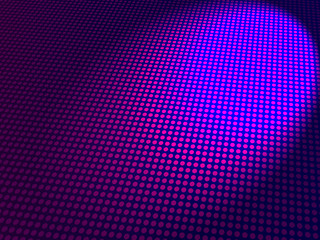 Dot Matrix violet and red with a spotlight on it