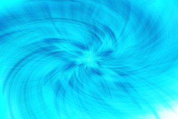 Abstract cyan vortex wormhole representation with blue line as hole