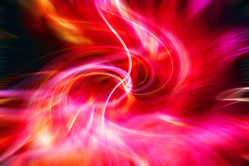 Red Fiber acceleration distortion vortex with long violet shadows and sense of abstract