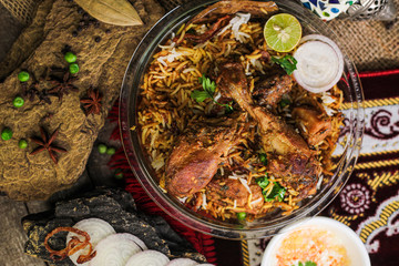 Chicken Biryani Indian Royal Food