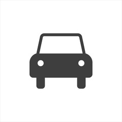 Car icon.car icon vector on gray background. Vector illustration. EPS10