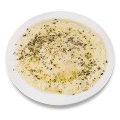 Grilled and melted provolone cheese with oregano