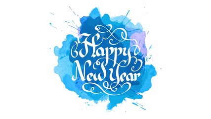 merry christmas text for gift paper with blackletter typography style with hand drawn embroidery on watercolor stain - Powered by Adobe