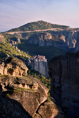 Meteora, a rock formation in Thessaly, Greece