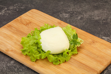 Italian Mozzarella cheese over board