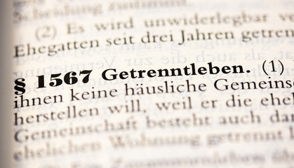 Getrenntleben von Ehegatten in &sect; 1567 BGB