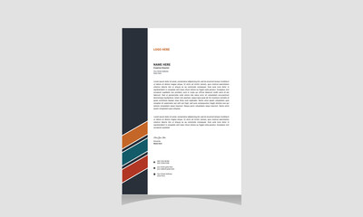 Clean And Modern Letterhead Design Template