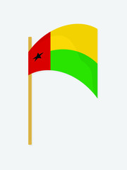 Guinea Bissau national flag 