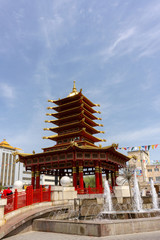 Fototapeta premium Pagoda Seven Days in Elista