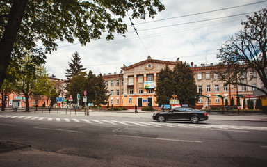 Fototapeta na wymiar April 29, 2020 Ukraine Ternopil. Beautiful city streets