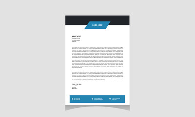 Fototapeta premium Clean And Modern Letterhead Design Template