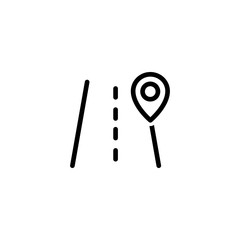 pinned location flat icon vector logo design trendy