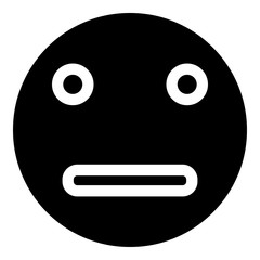 Face simple icon. Flat desing