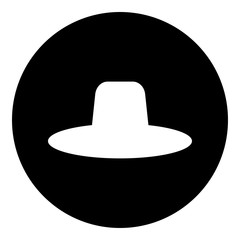 Hat simple icon, vector. Flat desing