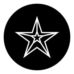 Star simple icon. Flat desing