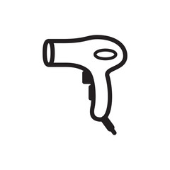 hair dryer icon vector symbol template design trendy