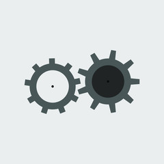 Gear icon, industry, technology, industry, icon, logo emblem for inscription, vector illustration
