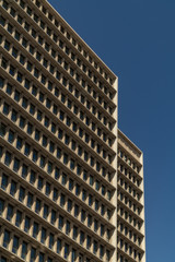 Brutal architecture block of flats in South London