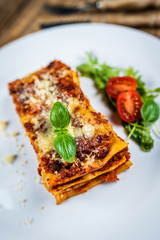 Italian pasta lasagne