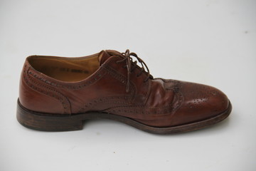 Brown luxury man leather handmade shoes