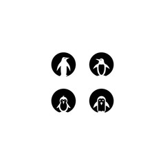 Penguin logo template vector icon design