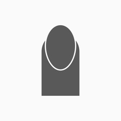 nail icon, manicure vector illustration
