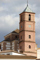 Fototapeta na wymiar Iglesia del pueblo de Casabermeja, en la provincia de Málaga (Andalucía, España)