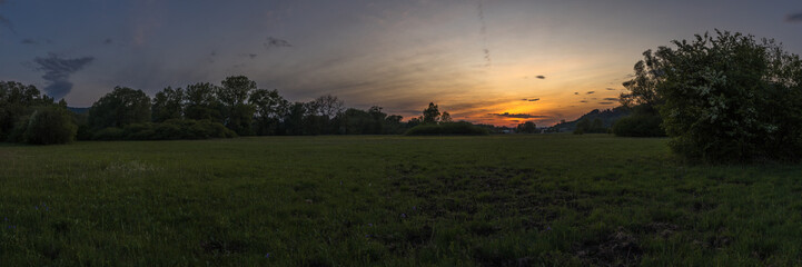 Panoramic landscape at Bodman-Ludwigshafen in Germany.